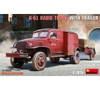 MiniArt Maquette Camion radio K-51 avec remorque 1:35 – Réf. 37062