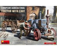 MiniArt 1:35 - Tracteur agricole européen avec chariot