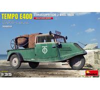 Mini Art 38059 1:35 1:35 Tempo E400 Kit de Construction en tôle d'acier à 3 Roues - Réplique fidèle à l'original, modélisme, kit de Construction en Plastique, kit de Construction de Camion, kit de