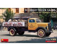 MiniArt Maquette 1:35 Camion 3t Cargo 3,6-36S Pritsche-Normal-Type Neuf