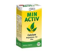 Minactiv - poudre minérale basique, bio, 250 g • calcium végétal pour les os • magnésium pour les muscles & les nerfs • fer pour la formation du sang • sélénium