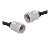 Minadax Câble coaxial RG58 10 m PL259 vers PL259 50 Ohm Câble d'antenne sans fil prêt à l'emploi pour radio amateur CB Marine PMR Taxi