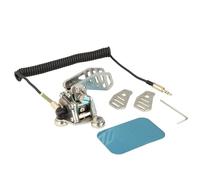 Minadax CW Morse Taste Paddle PRO | Alliage d'aluminium | Pour débutants et professionnels | Pieds magnétiques | Pour les déplacements ou la station | Entraînement du code morse | Radio amateur |