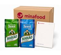 minafood Bundle pour Erva-Mate Tereré 2x500g + Bloc-notes