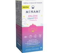 Minami EPA+DHA Liquid Mini + Vitamine D3 Gout Orange Et Baie 100ml