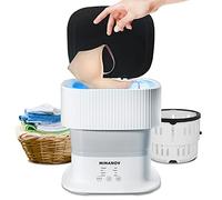 MINANOV Mini machine à laver portable - Machine à laver automatique pliable avec lumière bleue - pour sous-vêtements, chaussettes, vêtements de bébé, serviettes - Machine à laver pliable pour voyage,