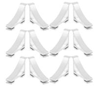 MINAOLULUS 12pcs Crochets en Aluminium Argenté pour Clayette Frigo, Support D'étagère Facile à Installer et Gain de Temps pour Réfrigérateurs et Congélateurs