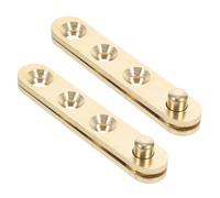 MINAOLULUS 2 Paires Charnière Pivot Porte Cachée en Cuivre, Invisible, du Bruit, Rotation Large, Installation Facile, pour Portes et Fenêtres