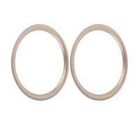 MINAOLULUS 2 Pièces Anneaux de Protection de Haut-Parleur 8 Pouces | Plastique, Couleur Or Clair, pour Subwoofer et Haut-parleur, Installation Simple, Réduit les Vibrations