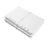MINAOLULUS 2 Pièces Couverture de Classeur Rechargeable en Pp Transparent avec 6 Anneaux pour Cahiers, Insertion Facile des Pages, pour Usage Scolaire et Professionnel