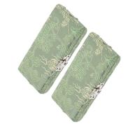 MINAOLULUS 2 Pièces Étui à Anches de Hautbois en Bois Doublure en Soie Verte, Fermeture à Clapet, Protège et Prolonge la Durée de Vie des Anches, Voyage