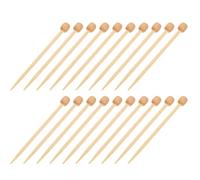 MINAOLULUS 20 Bâtonnets à Tricoter en Bois Naturel Mini, Aiguilles à Tricoter à Pointe Unique pour Broches Diy, Outils Artisanaux de Tissage Compacts pour Travaux Manuels et Loisirs Créatifs