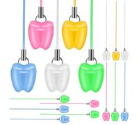 MINAOLULUS 20 Pièces Boîte à Souvenirs pour Dents de Bébé en Plastique Coloré Organisateur Compact et Décoratif de Dent pour Garçons et Filles Conservation Ludique des Premières