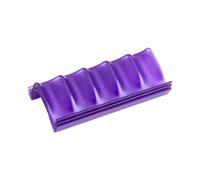 MINAOLULUS 3 Pièces Étagère de Rangement Pliable à 5 Emplacements | Plastique pour Présentation Mobile, Angle de Lecture des Étiquettes, Violet pour Flacons D’huile Essentielle