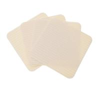 MINAOLULUS 4 Pièces Ruban Adhésif Antidérapant Tapis de Surface Blanc, Coussinets Adhésifs Non Tissés et Résine Acrylique, Maintien Stable pour Usage Intérieur et Extérieur