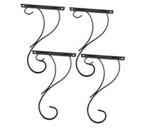 MINAOLULUS 4pièces Support De Plante Suspendu Métal Lot de Crochets Décoratifs pour Pots De Fleurs Lanternes Et Wind Chimes pour Intérieur Et Extérieur
