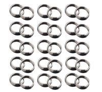 MINAOLULUS Anneaux de Vol Fixation Stable et Précision Améliorée en Alliage de Zinc Argenté 100 pour Tiges de Fléchettes pour Environnements de Jeu