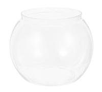 MINAOLULUS Aquarium en Plastique Transparent Incassable, Petit Bol Rond pour Poissons Rouges et Tortues, Kit de Démarrage Bureau et Décoration Intérieure, Aquarium Hydroponique Polyvalent