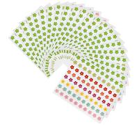 MINAOLULUS Autocollants Décoratifs pour Enseignants 50 Pièces, Gommettes Fleurs Compactes Auto-adhésives pour Garçon et Filles de Maternelle, Stickers Récompense Multifonctions pour École