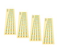 MINAOLULUS Autocollants pour Manche de Basse 4 Cordes 4 Pcs Autocollants D'échelle de Notes de Basse Accessoires Adhésifs pour Débutants Identification Facile des Gammes Apprentissage