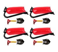 MINAOLULUS Ballons Gonflables Extincteurs et Pelles à Feu en Aluminium, Lot de 8 Set de Pièces, Décorations Fête Anniversaire Pompiers, Articles Fête Thème Pompiers Résistants et Légers