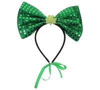 MINAOLULUS Bandeau pour Animaux de Compagnie Saint-Patrick Réglable, Nœud Vert Doux et Confortable, Accessoires Cosplay pour Chiens et Chats, Décor Festif pour Fête Irlandaise