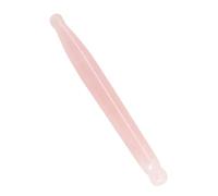 MINAOLULUS Bâton de Massage Gua Sha en Jade Naturel Rose pour Yeux et Cou, Outil de Massage à Gratter pour Éliminer Stase Sanguine et Ajuster Contraction Musculaire