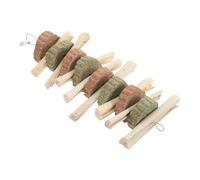 MINAOLULUS Bâtonnet à Mâcher pour Petits Animaux Riche en Fibres, Saveur Double Carotte et Bambou Sucré, à Ronger Naturel pour Lapins et Rongeurs