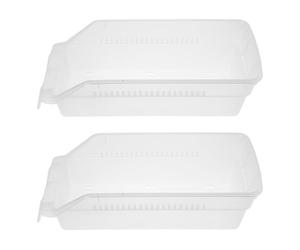 MINAOLULUS Boîte de Classement en Plastique Blanc 2 Pièces Remède | Usage et Hospitalier, Visibilité Nette, Format Portable, Lot de Deux Unités