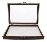 MINAOLULUS Boîte de Présentation pour Insectes en Bois avec Couvercle Transparent Anti-poussière, Vitrine Délicate pour Spécimens, pour Collectionner et Exposer sur Bureau Plusieurs styles