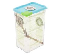 MINAOLULUS Boîte D'élevage Transparente pour Mantis Religieuse et Phasmes, Terrarium en Plastique 12 Cm Adapté à L’élevage L’observation, Habitat Sécurisé pour Insectes de Compagnie