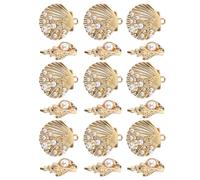 MINAOLULUS Breloques en Alliage Coquillage 20 Pièces pour Fabrication de Bijoux Diy, Pendentifs Conque et Charmes Coquillages, Accessoires Création Collier Bracelet Boucles D’oreilles