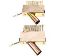 MINAOLULUS Brosse Métallique de Désherbage Manuelle 2 Pièces Crochet, Outil Jardinage pour Pavés Autobloquants, Nettoyage Terrasse et Joints, Fil D’Acier Solide, Outil Mauvaise Herbe