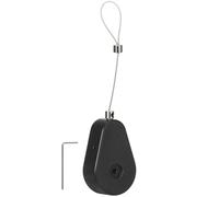 MINAOLULUS Câble Rétractable Verrou Rétractable Fil Acier Système De Protection Automatique pour Bagages Et Télécommande Design Compact Noir