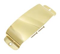 MINAOLULUS Cache-chevalet de Basse en Métal Plaqué Or Protection Professionnelle pour Micro de Basse Accessoire Robuste pour Instrument de Musique Compatible Guitare Entretien et Protection