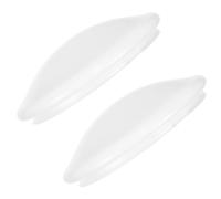 MINAOLULUS Cache Plafonnier Rond en Pvc Blanc, Abat-jour de Rechange Élégant Fixation à Baïonnette, pour Chambre Cuisine, Lot de 2 Pièces Faciles à Installer