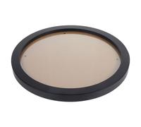 MINAOLULUS Cadre Photo Mural Rond 14 Pouces Noir, Cercle à Broder Décoratif en Bois, Cadre à Broder Crochet pour Exposition Point de Croix et Décoration Murale Intérieure