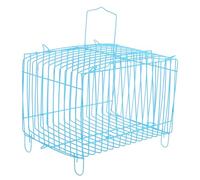 MINAOLULUS Cage de Transport pour Perroquet Petite Taille en Fil D’Acier Bleu, Cage Portable Résistante à L’Usure pour Oiseaux de Compagnie, pour Voyage et Activités en Plein Air