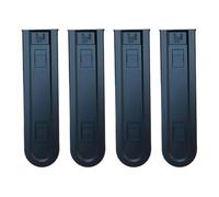 MINAOLULUS Carter de Chaîne de Tronçonneuse en PE Noir, Fourreau de Protection Rapide et Silencieux pour Guide de Chaîne, Lot de 4 Pièces Adapté à L'abattage et L'entretien de Jardin