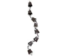 MINAOLULUS Chaîne de Pluie Décorative Fleur Noire en Cuivre pour Gouttière