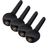 MINAOLULUS Chevilles D'accordage de Violon en Ébène Noir 4 Pièces Œil de Poisson, Haute Densité pour Ajuster la Tension des Cordes, Accessoires Professionnels pour Violon