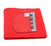 MINAOLULUS Chiffon de Protection pour Clavier de Piano 88 Touches en Fibres Ultrafines Moufles Rouges, Ensemble 2 Pièces, Nettoyage et Protection Anti-poussière pour Clavier Plat,