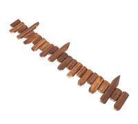 MINAOLULUS Clôture en Bois Solide pour Jardin et Pelouse, Bordure de Jardin 10-15 CM X 120 CM, Barrière Extérieure pour Espaces Verts et Cultures