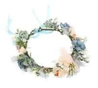 MINAOLULUS Collier pour Chien Couronne de Fleurs Artificielles, Collier Délicat et Réglable pour Mariage, Accessoire Photo pour Chiots et Chats, Décoration Élégante pour Fête et Cérémonie