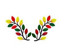 MINAOLULUS Décoration Murale Design Vivant et Simple Branche D'arbre Colorée en Fer D'art Mural Décoratif Accrocheur 1 Set pour Maison ou Clôture