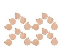 MINAOLULUS Découpes en Bois de Hêtre Non Finies Hérisson 5 Cm, 20 Pièces pour Loisirs Créatifs, Ornements Bois Naturel Diy, Embellissements Scrapbooking et Décoration Fête