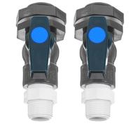 MINAOLULUS Déviateur de Collecte D’Eau de Pluie 3/4'' Dn20 Noir PVC | Kit 2 Pièces, Contrôle par Valve Pratique, pour Aquarium et Seau, Usage Collecte Pluie Extérieure