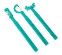 MINAOLULUS Ensemble en Plastique et Acier Inoxydable pour Garçon et Filles 3pcs Outil D'entraînement Musculaire Oral Vert Design Ergonomique pour Exercices Quotidiens à Domicile
