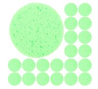 MINAOLULUS Éponge à Eau Naturelle pour Bernard-l'hermite, Accessoires Terrarium, 30 Pièces Vertes Rondes 60 Mm Diamètre Épaisseur 8 Mm, Maintien Humidité Habitat Crabe Ermite