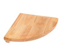 MINAOLULUS Étagère Murale en Bois de Caoutchouc, Forme Sectorielle Arrondie, 21 Cm de Rayon, 1 Pièce, Tablette de Coin Décorative pour Rangement et Décoration Murale Polyvalente, pour Salon